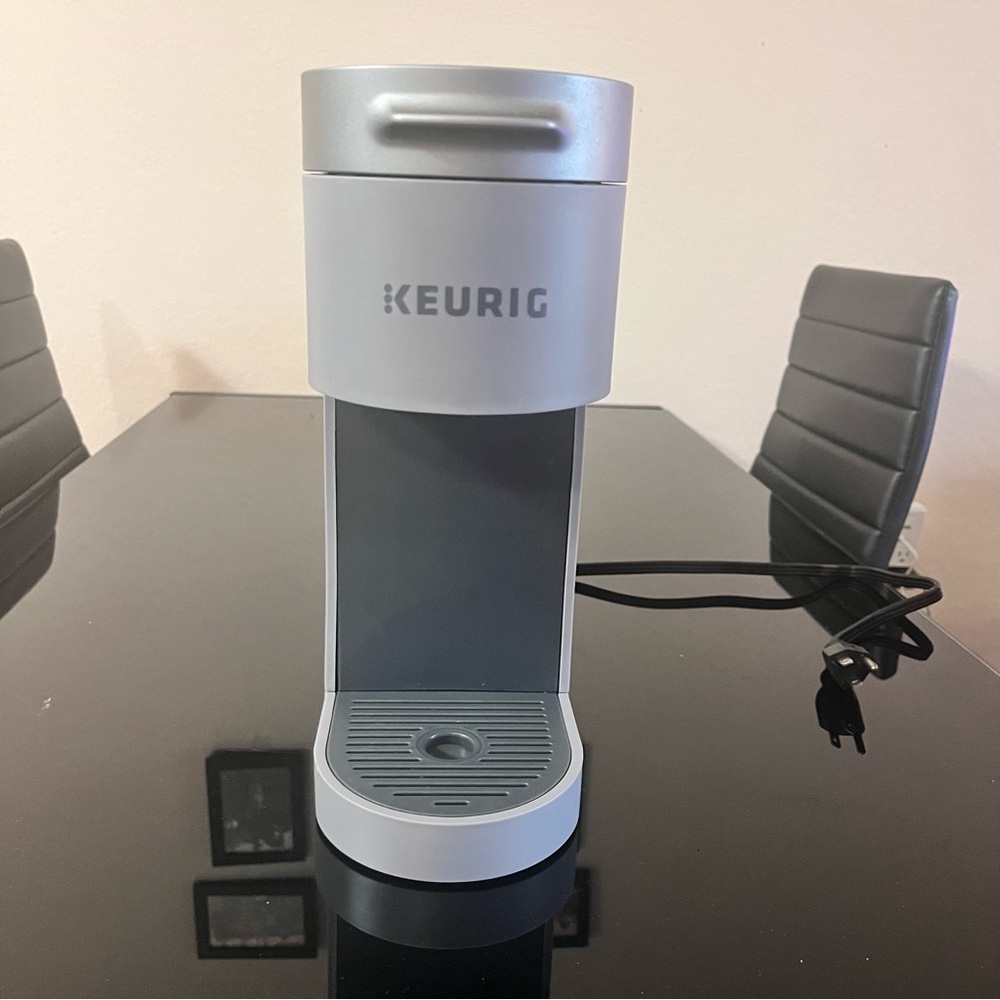 Keurig Single-Serve Coffee Maker in Silver and White